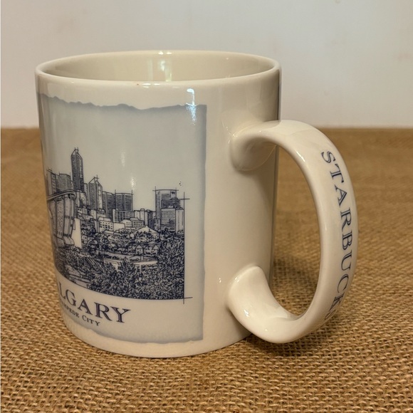 Starbucks | Calgary Architecture Design | Ceramic Travel Large Mug 2007 Canada - Picture 5 of 11
